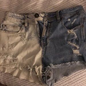 Kendall and Kylie high rise shorts